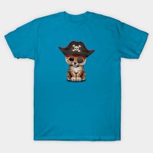 Cute Baby Leopard Cub Pirate T-Shirt